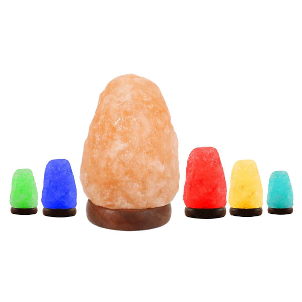 Natural USB Salt Lamp Multi Color