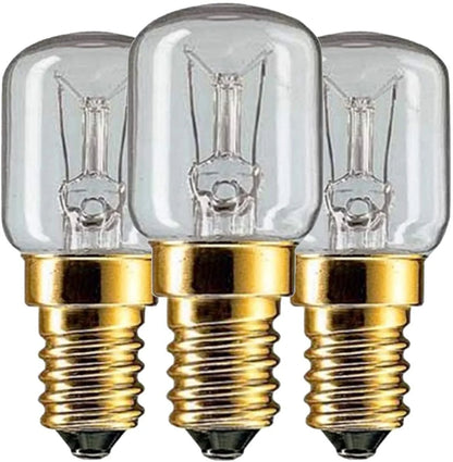 3x Salt Lamp/Oven Bulbs E14 Base 15W