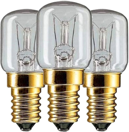3x Salt Lamp/Oven Bulbs E14 Base 15W