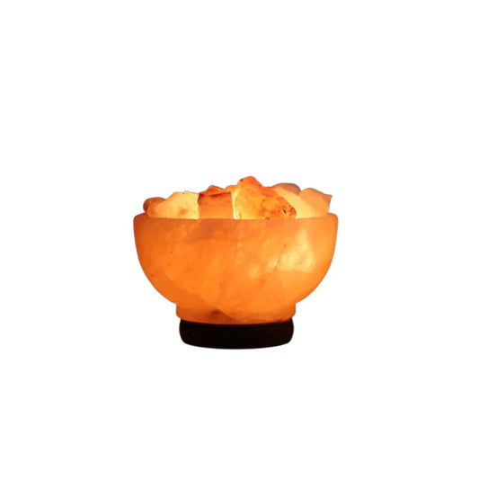Fire Bowl Salt Lamp with chunks