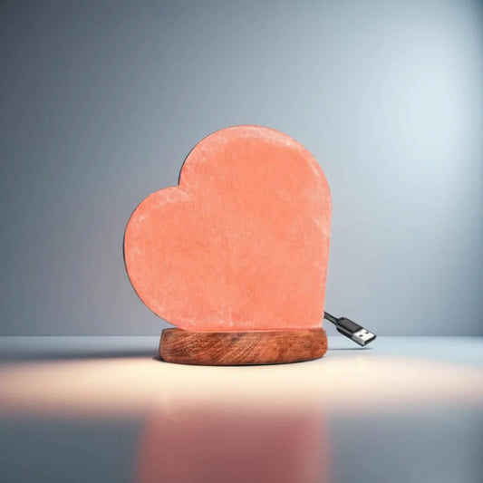 USB Heart Salt Lamp Multi Color