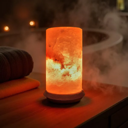 Cylinder Usb Salt Lamp Multi Color